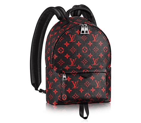 louis vuitton palm springs mini black and red|louis vuitton mini wrist backpack.